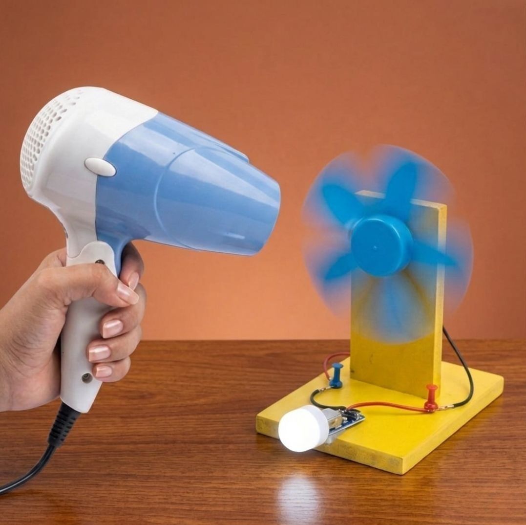 erhindia DIY Wind Mill Science Project STEM Physics Educational Working Model Kit-picture-9