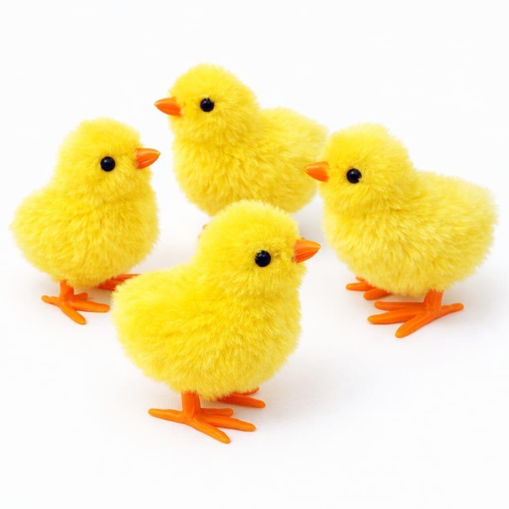 liztora 3Pcs Bunny & Jumping Chick Wind-Up Bird Toys for Kids-picture-24