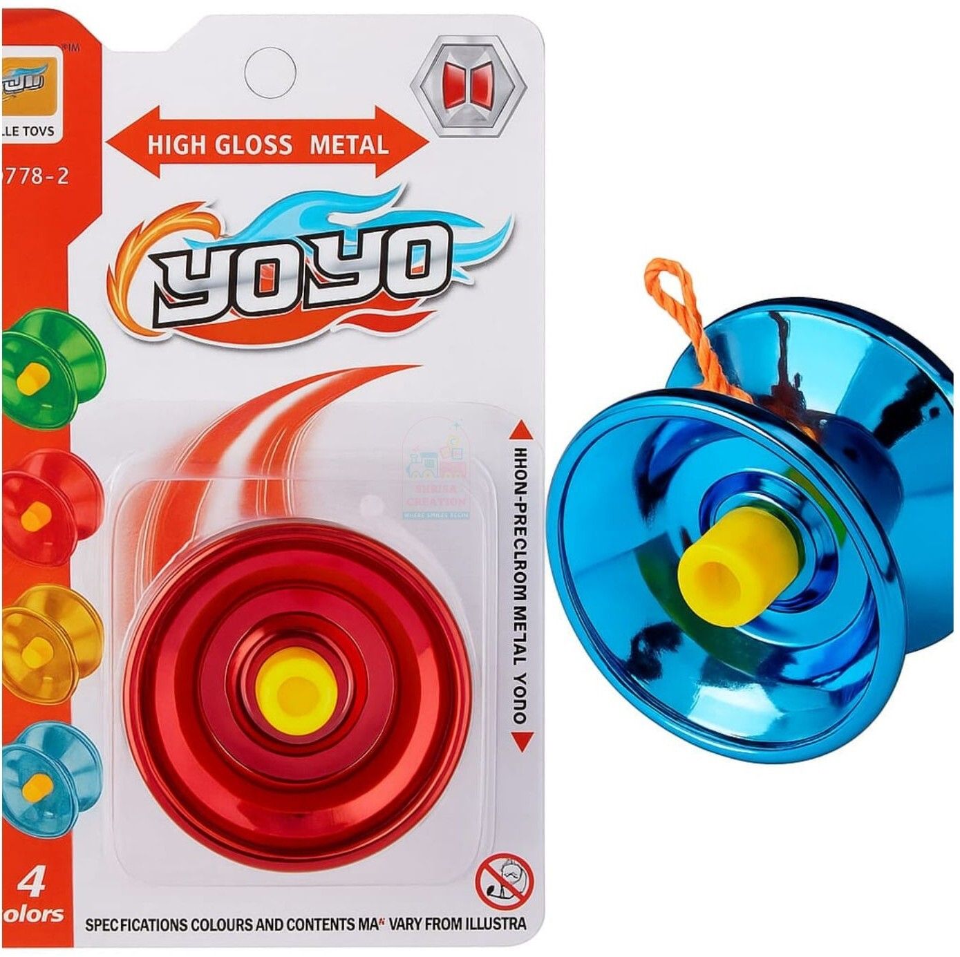 High Speed Metal YoYo Dazzle Spinner Toy for Kids-image-9