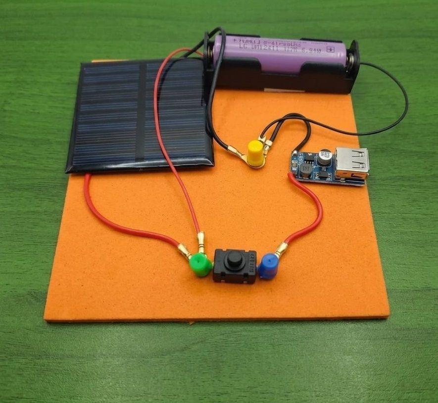 erhindia DIY Solar Mobile Charger School STEM Educational Science Experiment Model Kit-picture-44