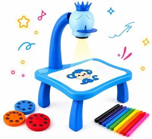 Educational Projector Drawing Table with LED Lamp and Painting Pen Set for Kids-image-19