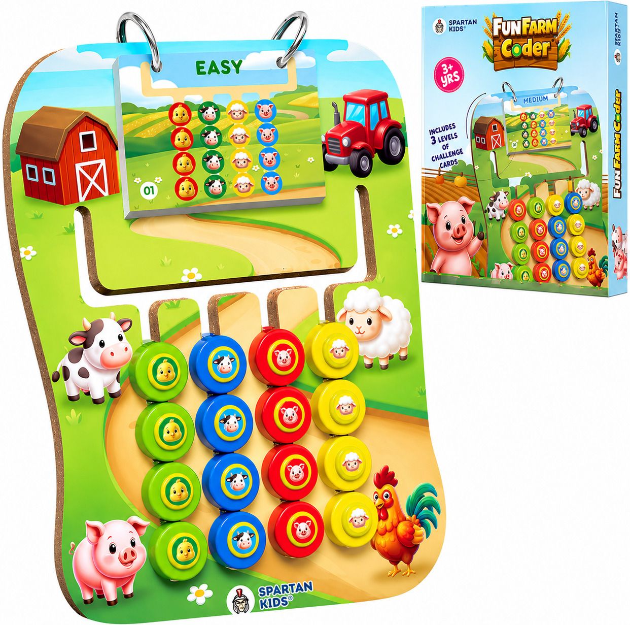 FunFarm Matching Puzzle Toy for Kids 3+Years, Educational Brain Development Game-image-31
