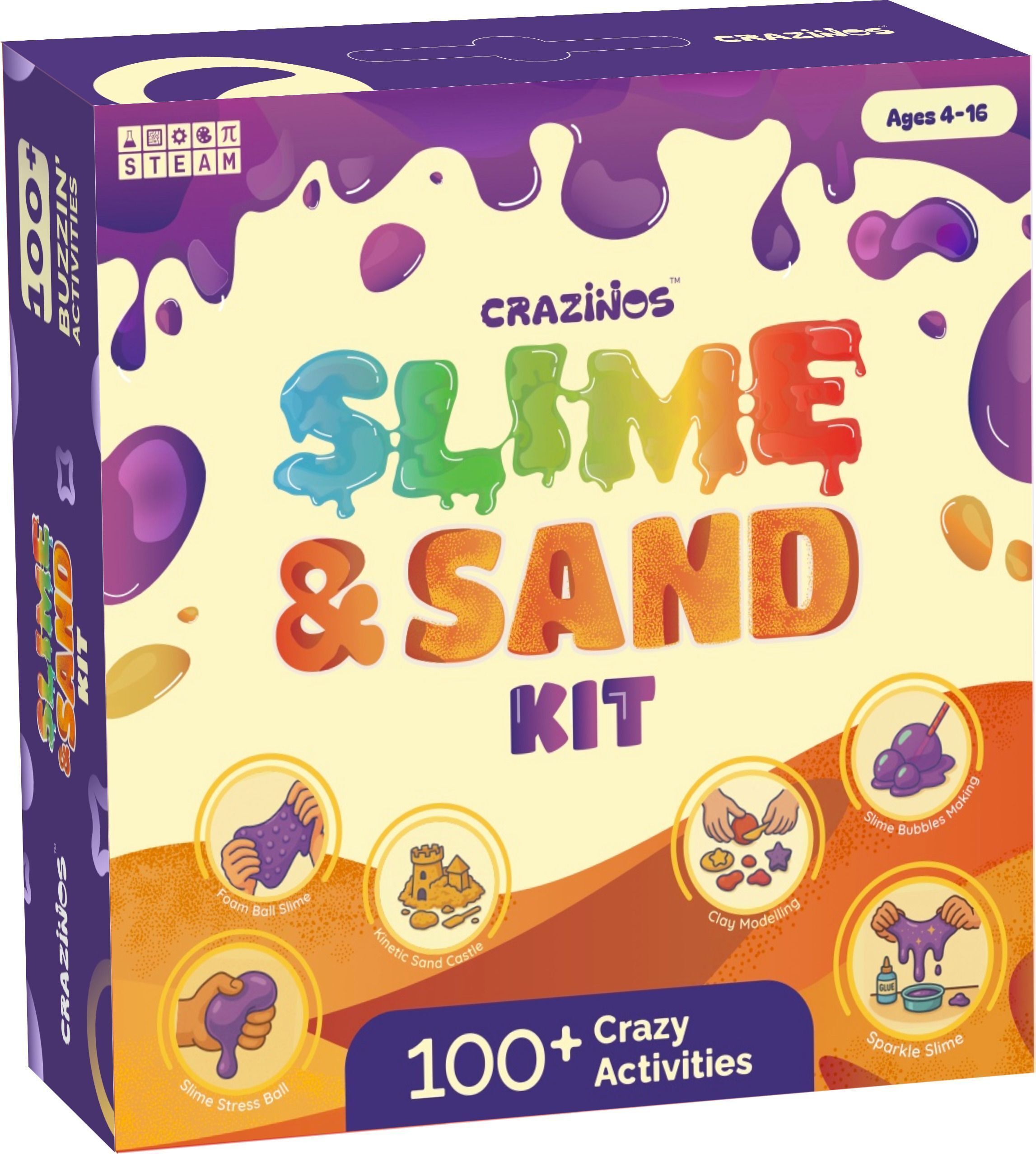 Slime & Sand Kit | For 3–4 Learners | Ages 4 to 16 Yrs| 100+ Hands-On Activities-image-19