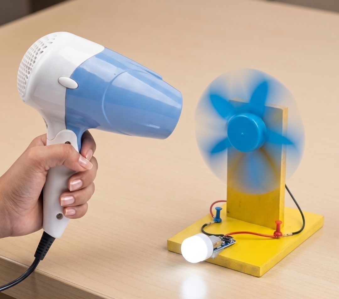 erhindia DIY Wind Mill Experiment Science Project Kit STEM Physics for Students-picture-18