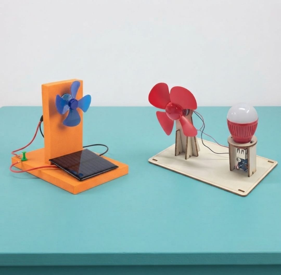 erhindia Solar Panel DIY Windmill Combo School Project STEM Science Working Model Kit-picture-44