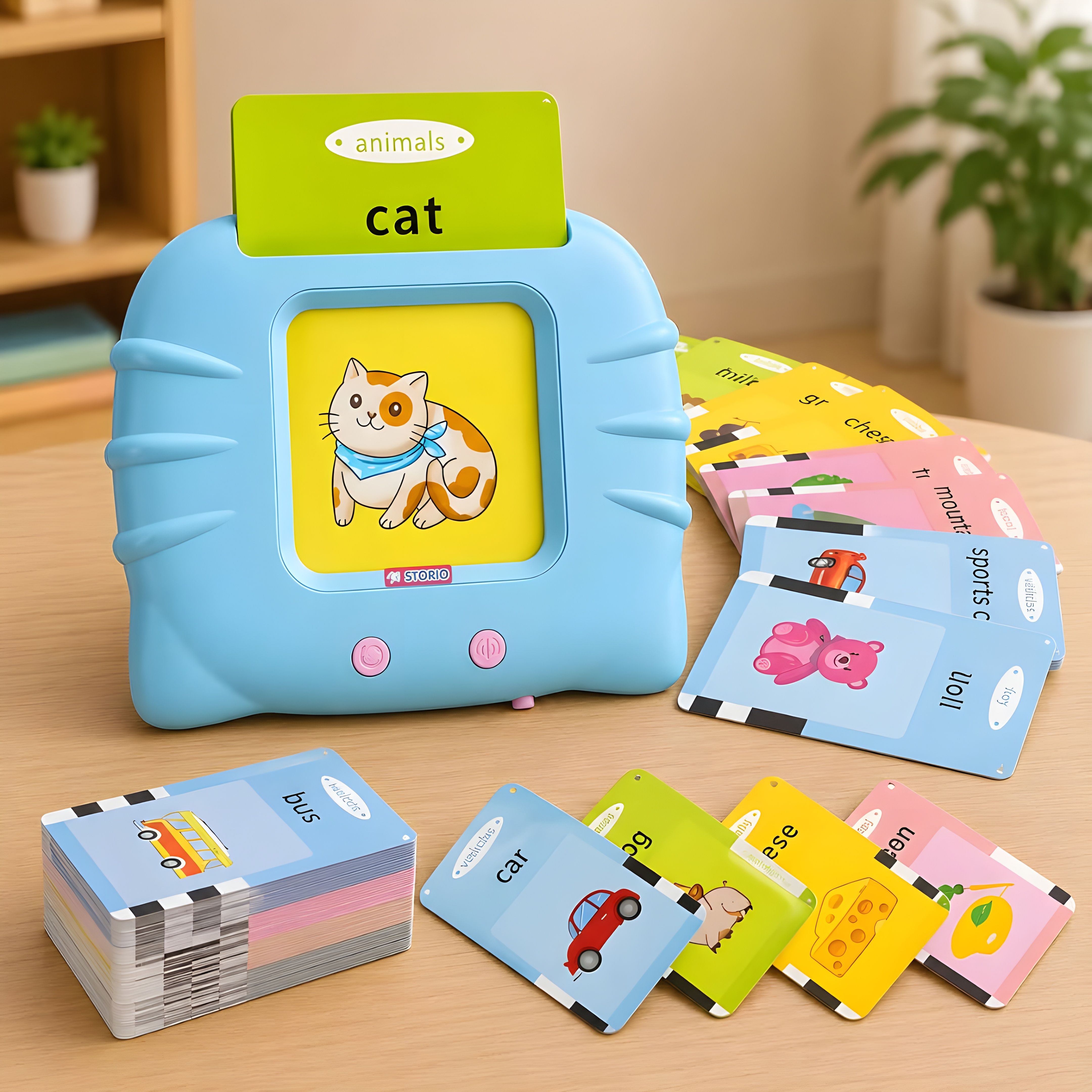 Talking Flash Cards - Preschool Learning Words Speech Development Toy For Kids-image-12