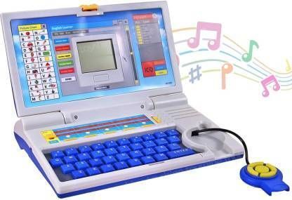 Latest Model Fun Laptop Notebook Computer Toy For Kids -(Multicolor)-image-8