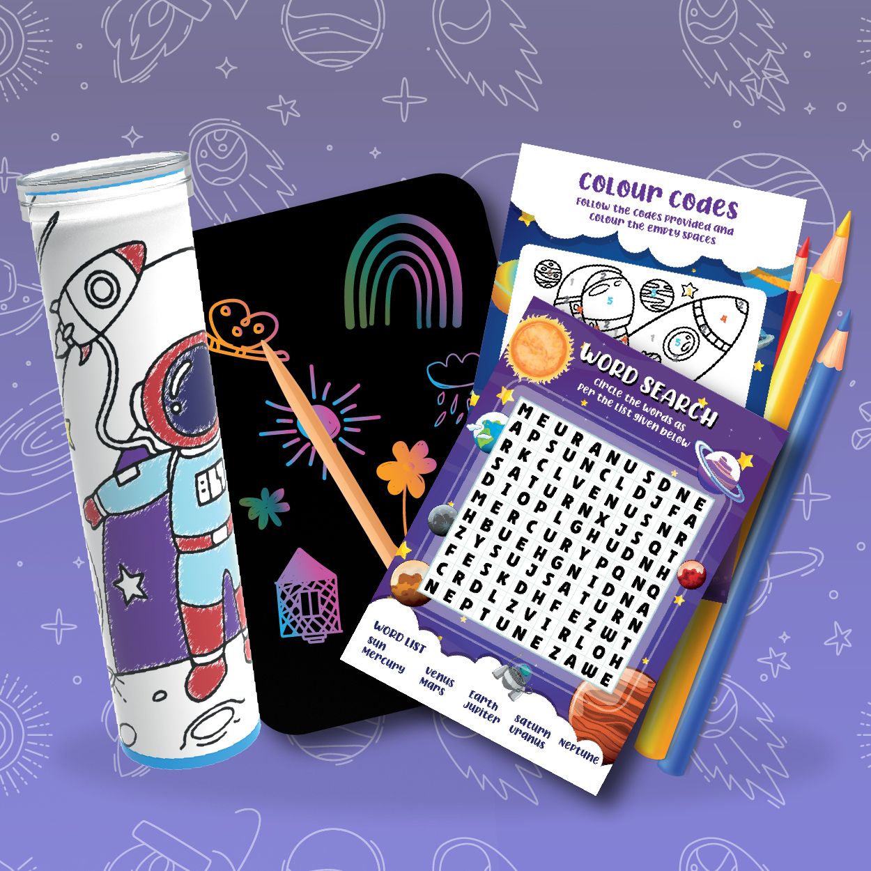 playmagic BrainActiv Ultimate Activity Kit - Space Adventure|Craft Kit|Skill Development-picture-37