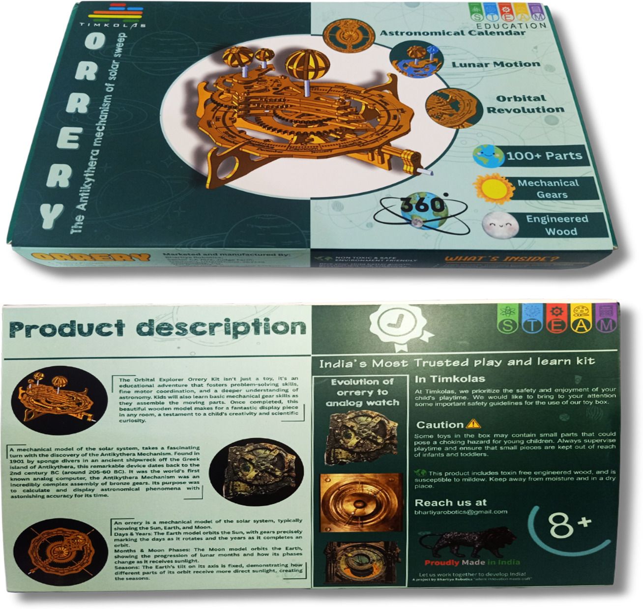 timkolas Diy Science kit box for Orbital Motion of Earth, Moon & Sun With Easy Manual_03-picture-38