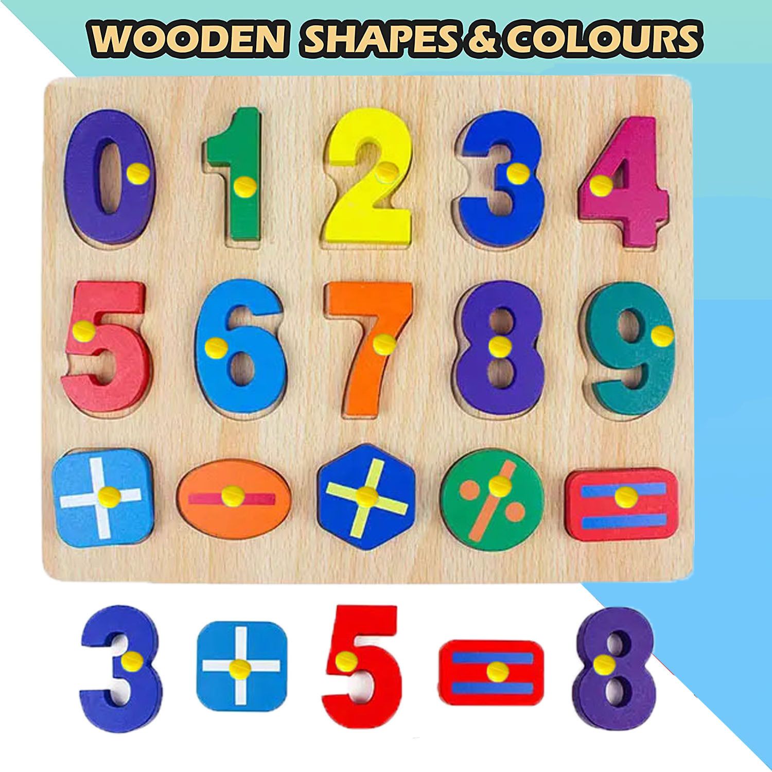 plus shine Math Counting Board Toy Number Educational and Learning Puzzles Counting toys-picture-22
