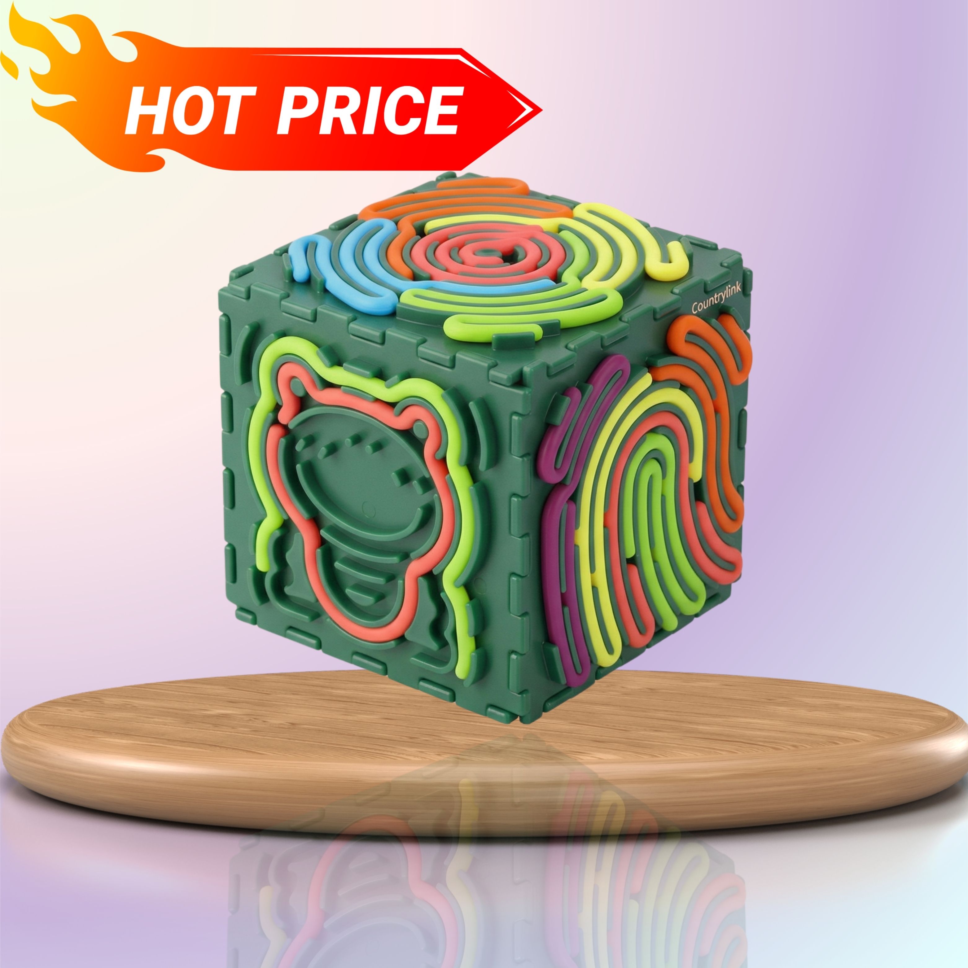 Six-Sided Fidget Board Kids Anxiety Relief Activity Toy 3+ Year-image-33