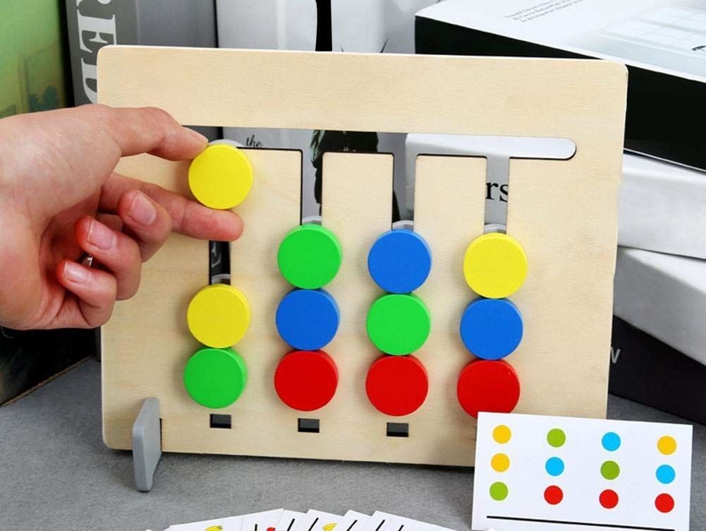 akvanar Wooden Four Color Matching Game | Learning and Educational Toys for Kids Age 2-6-picture-11