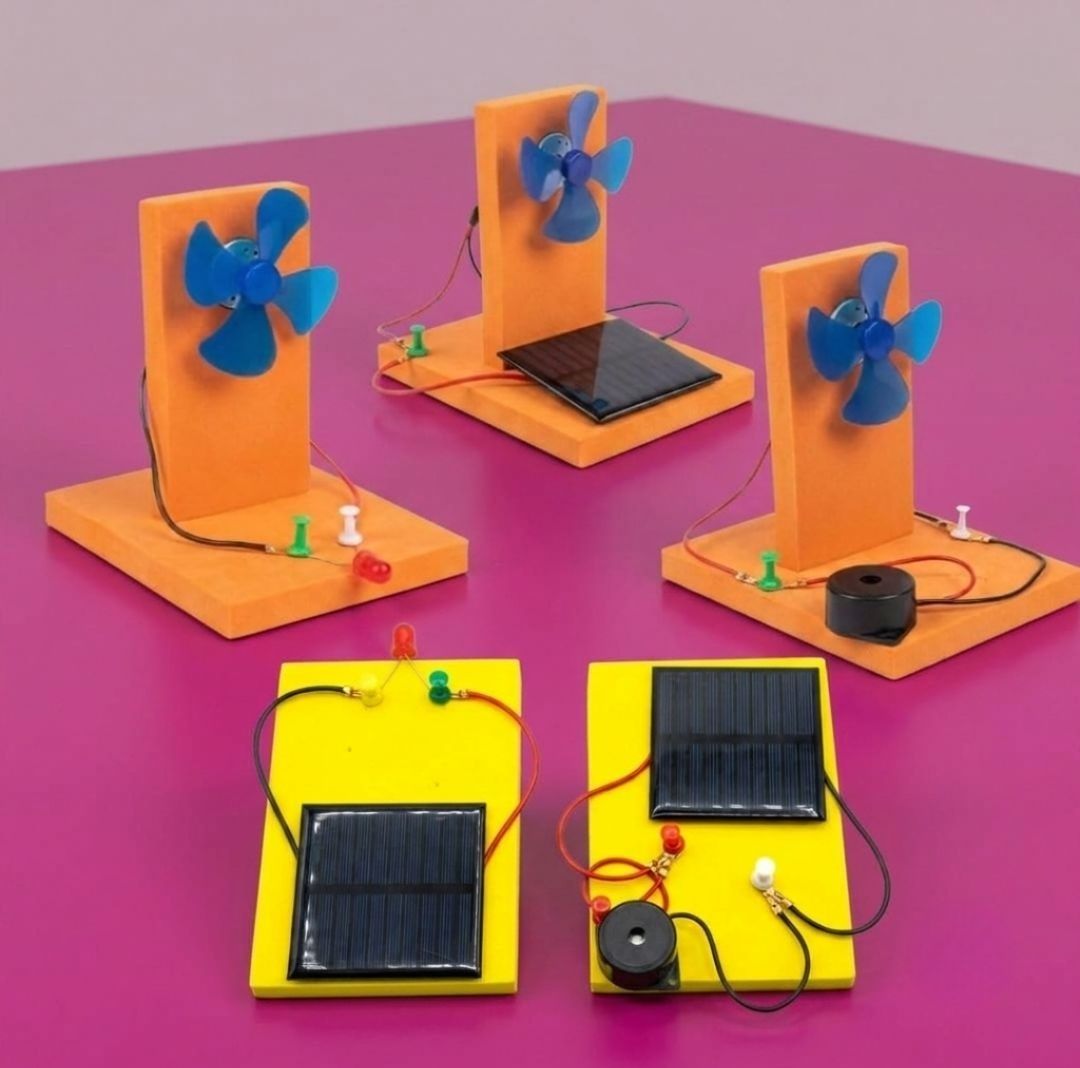 erhindia 5 in 1 DIY Solar Panel Windmill Renewable Energy Science Project STEM Model-picture-25