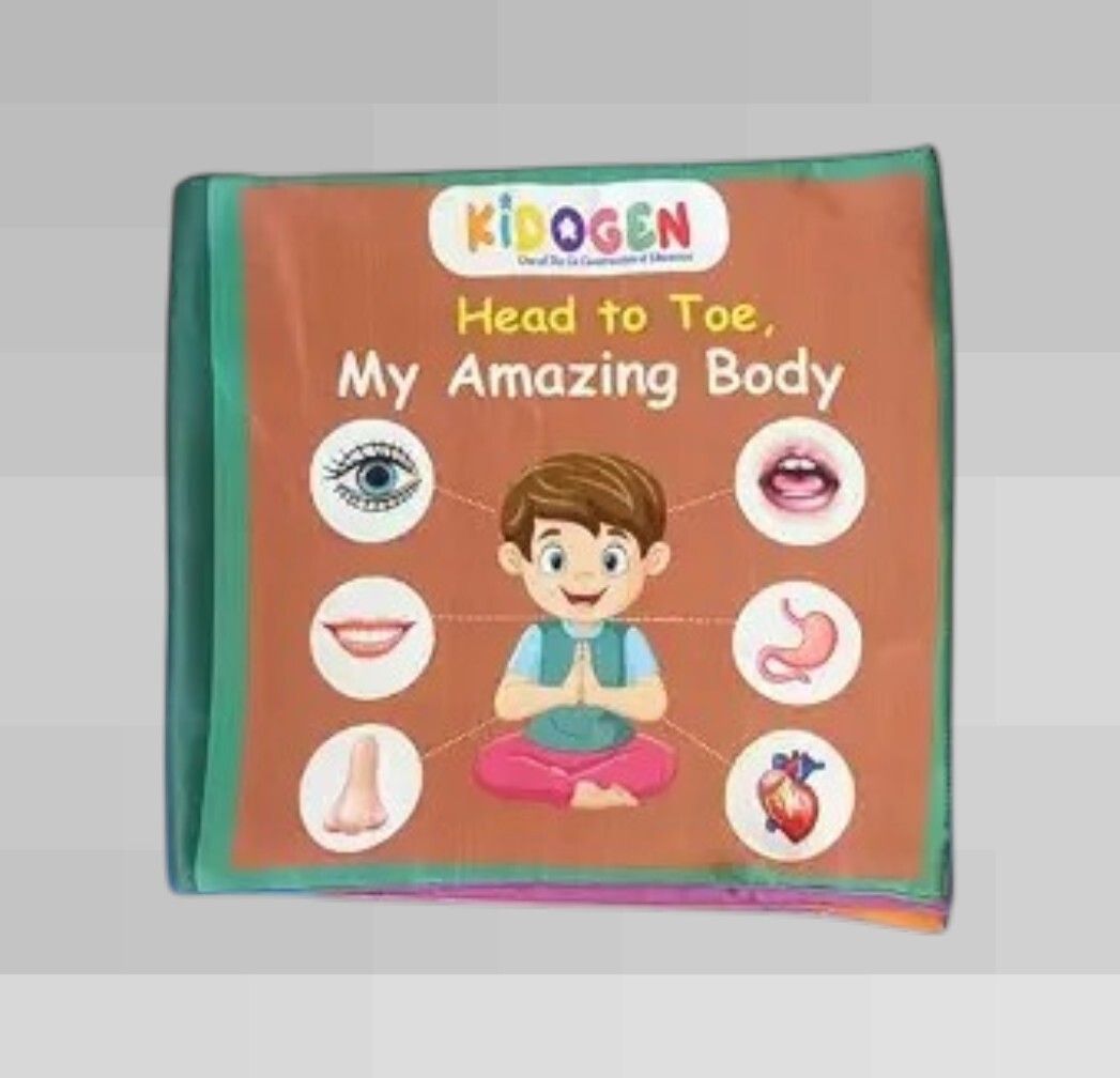 Kids Human Body Fabric Book | Soft Cloth Learning Book for Toddlers-image-47