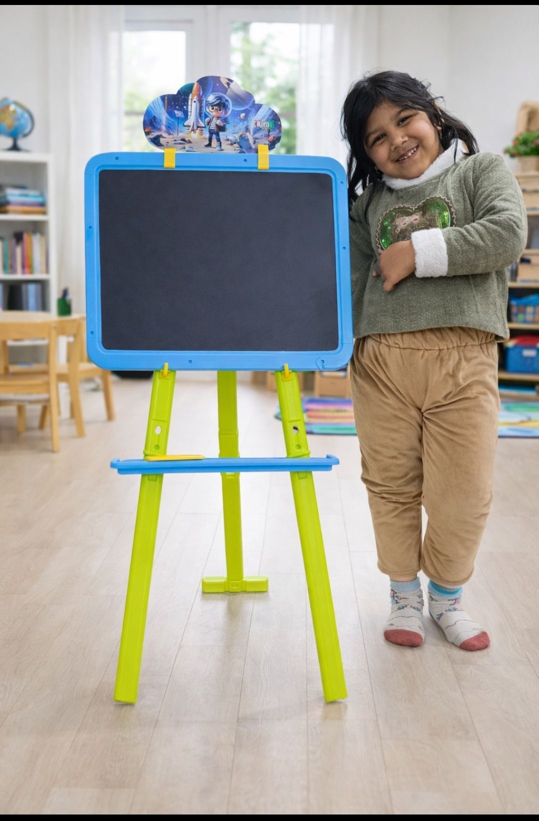 easel board for kids .adjust the slot according to height-image-33