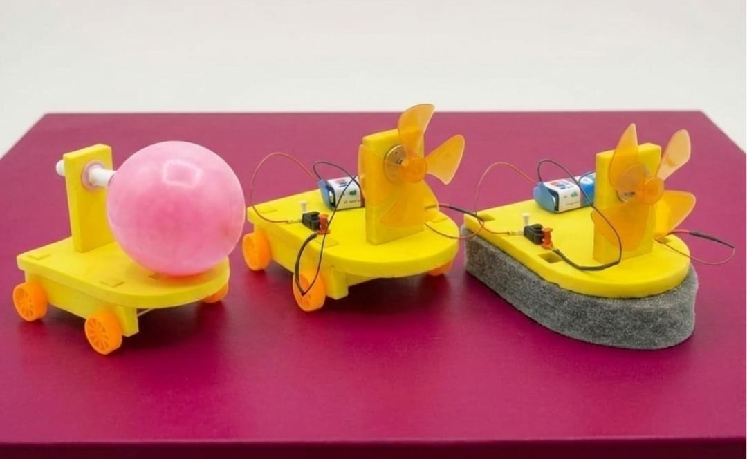 erhindia DIY 3 in 1 STEM School Project Kit Balloon Powered Car Wind Energy Boat-picture-7