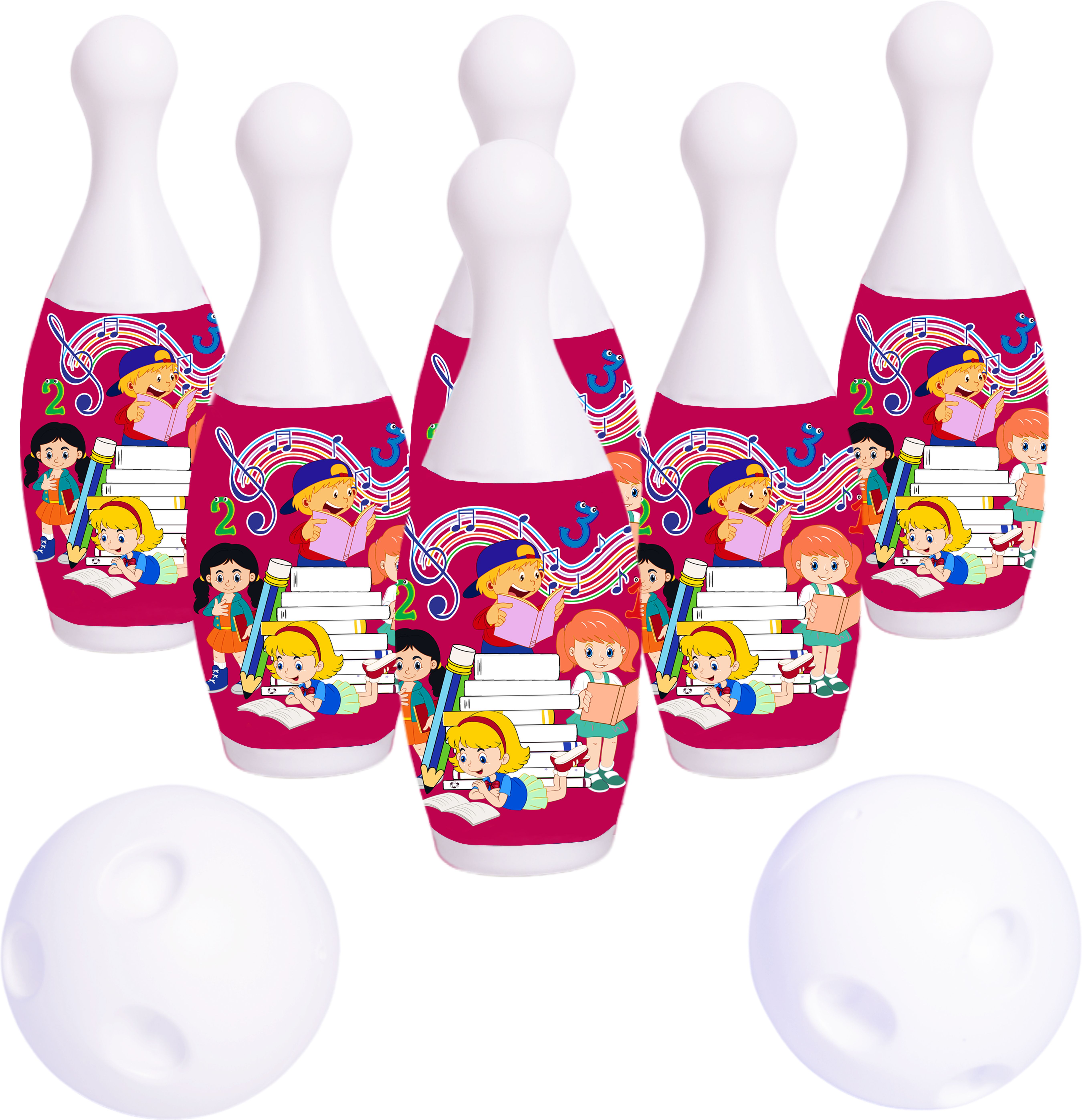 himanshu tex Bowling Toy Set with 6 Pins and 1 Ball Indoor Outdoor Sports Game Bowling-picture-22
