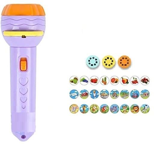 Mini 3 Slide 24 Pattern Light Projector tourch for Kids Students Learning FE001-image-11
