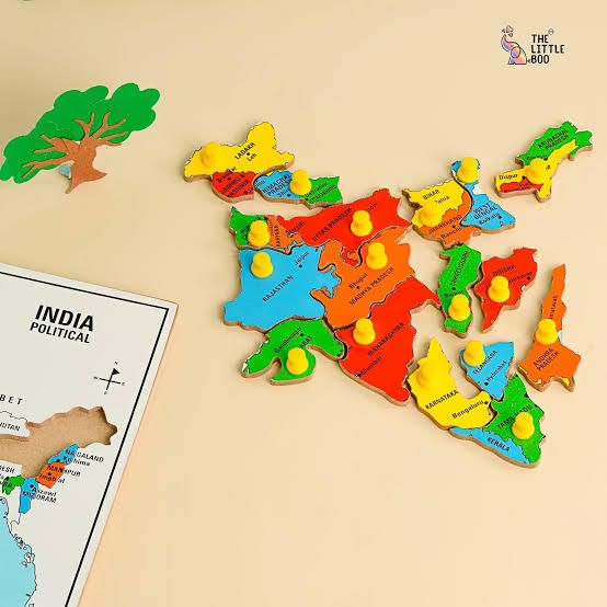 India/indian States and capital LearningMap Board Puzzle for kids-image-4