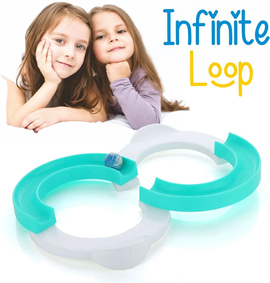 chanakk Infinite Loop Balancing Toy for Kids 3+ Years | 8-Shape Track with Bouncing Ball-picture-45