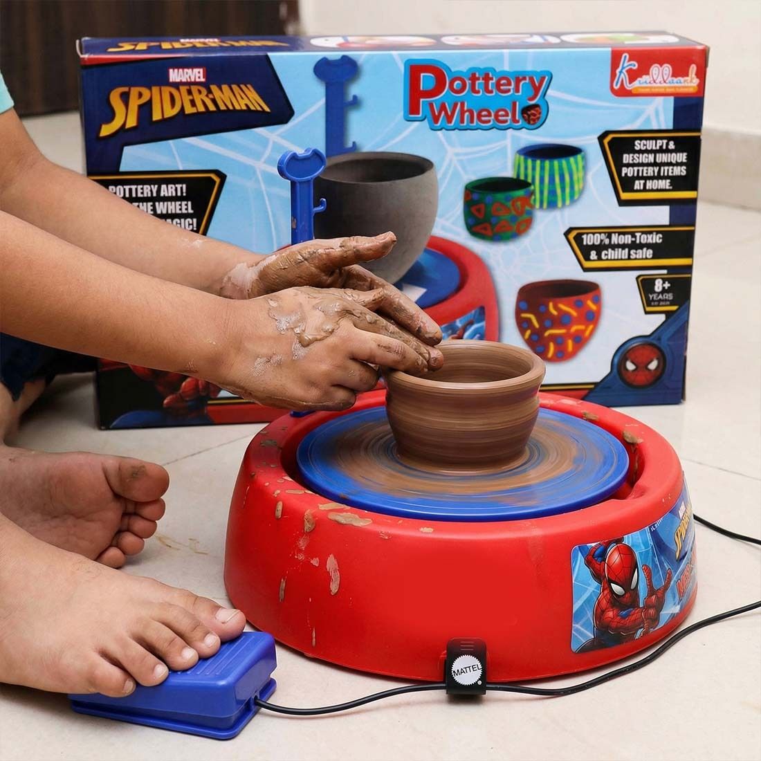 avengers Spiderman Pottery Wheel Sculpting-picture-20