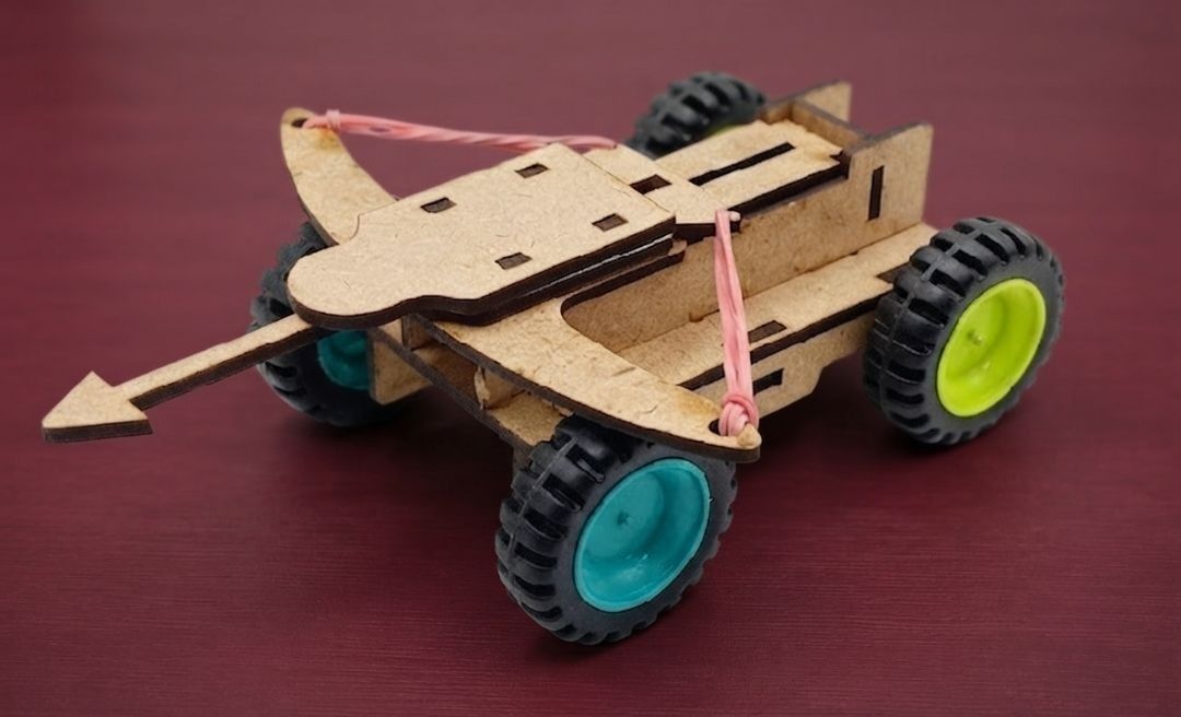 erhindia DIY Arrow Launcher Catapult Science Project Kit STEM Siege Machine Working Model-picture-30