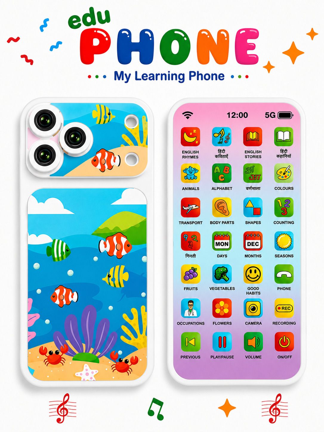 livora Educational Learning Smart Phone Toy for Boys & Girls 28 Modes-picture-19