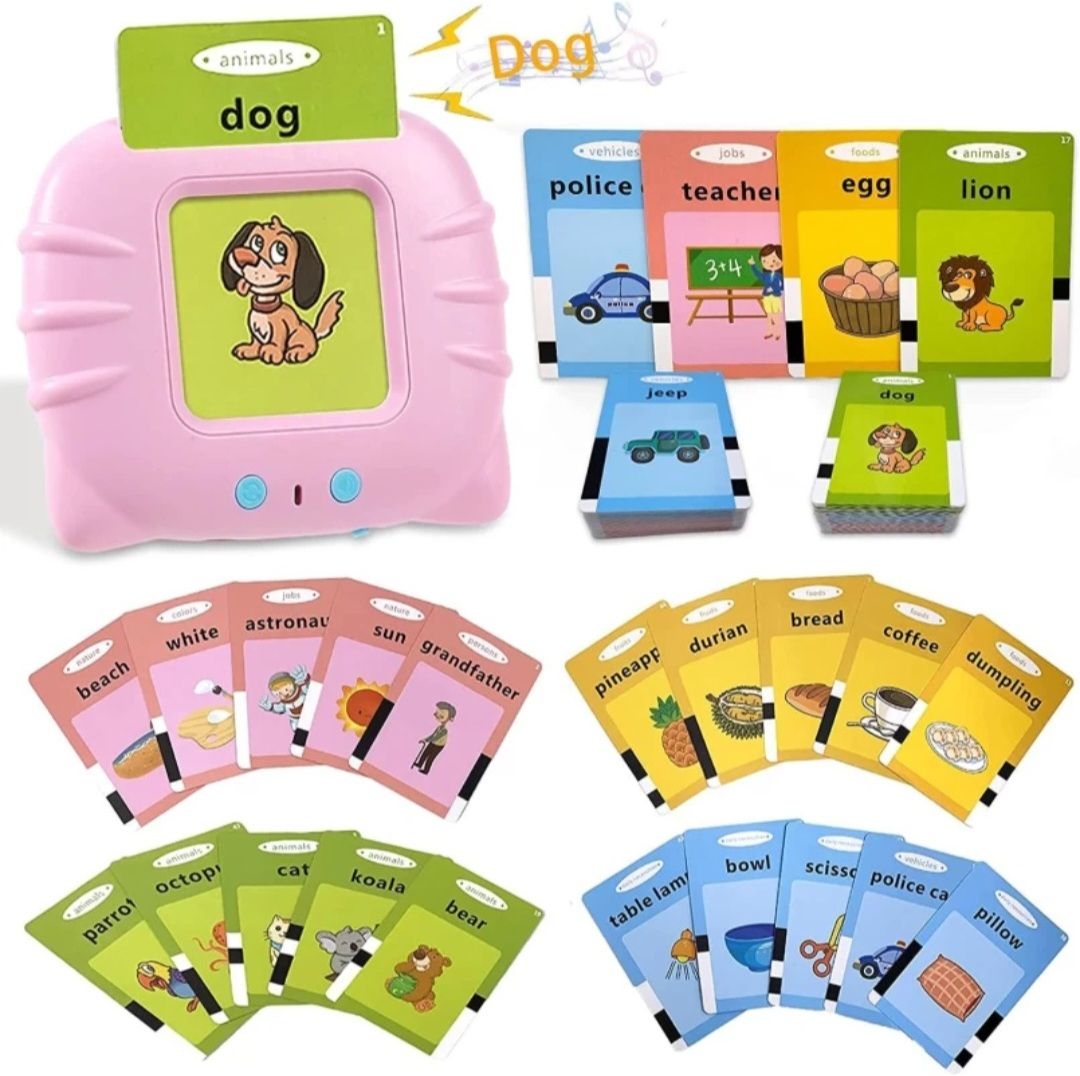 mira farmcraft Flash Cards for Kids Preschool English Words Reading Early Talking Toy- 112 pcs-picture-4