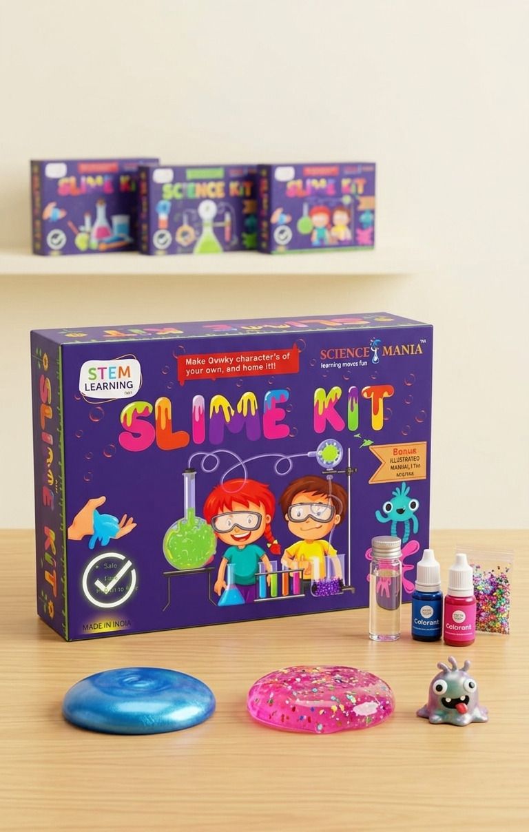 science -o-mania DIY Slime Kit for Kids 3+ Years 30+ Creative Slime Gel Activity-picture-44