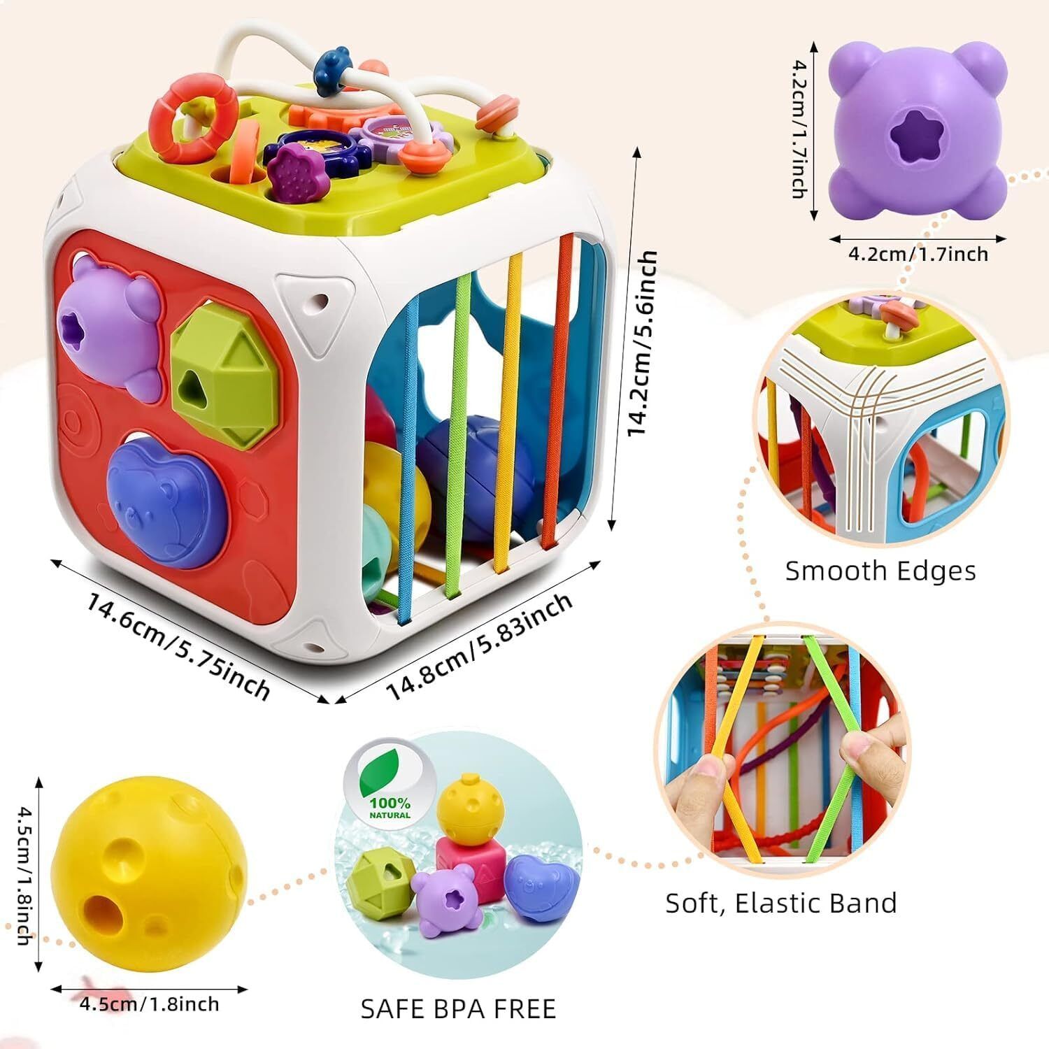 7 in 1 Baby Sensory Toy for Kids-image-2