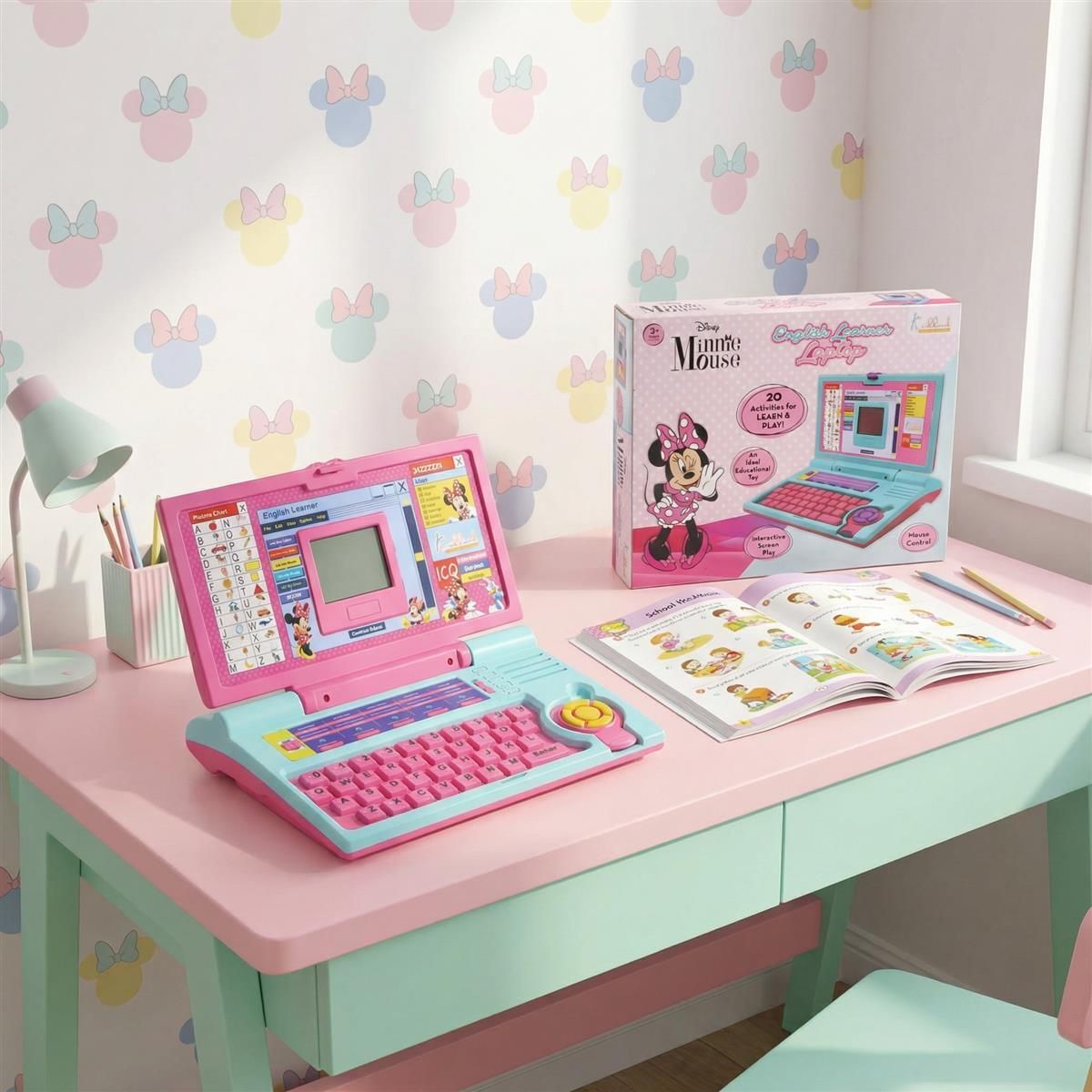 Minnie Mouse Educational Learning Laptop with 20 Activities-image-40