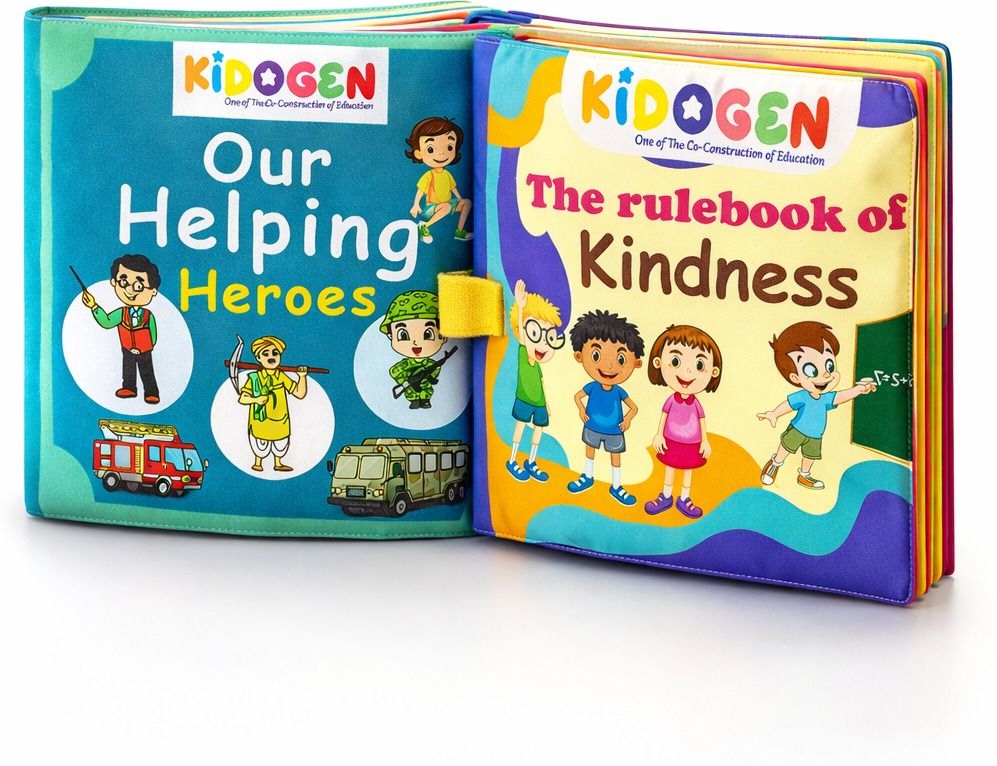 Community Helpers & Good Habits Fabric Book Combo for Kids 0-6 Years-image-37