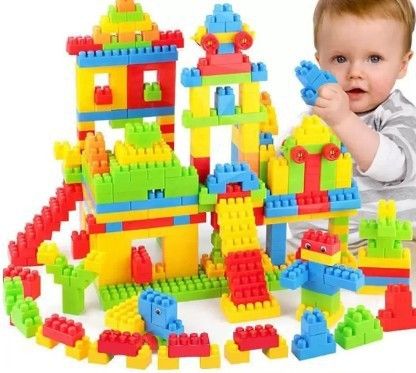 Building Blocks,Creative,Learning Toy,Educational Toy Kids (52 Pieces +8 Tyres)-image-32