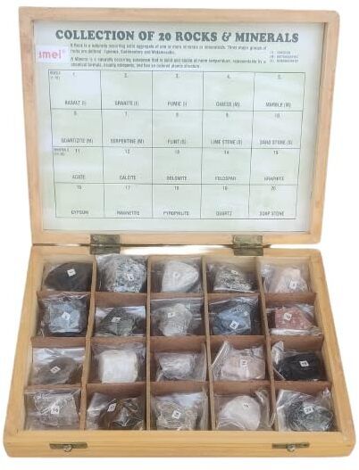 Rock and Mineral Set of 20 pcs