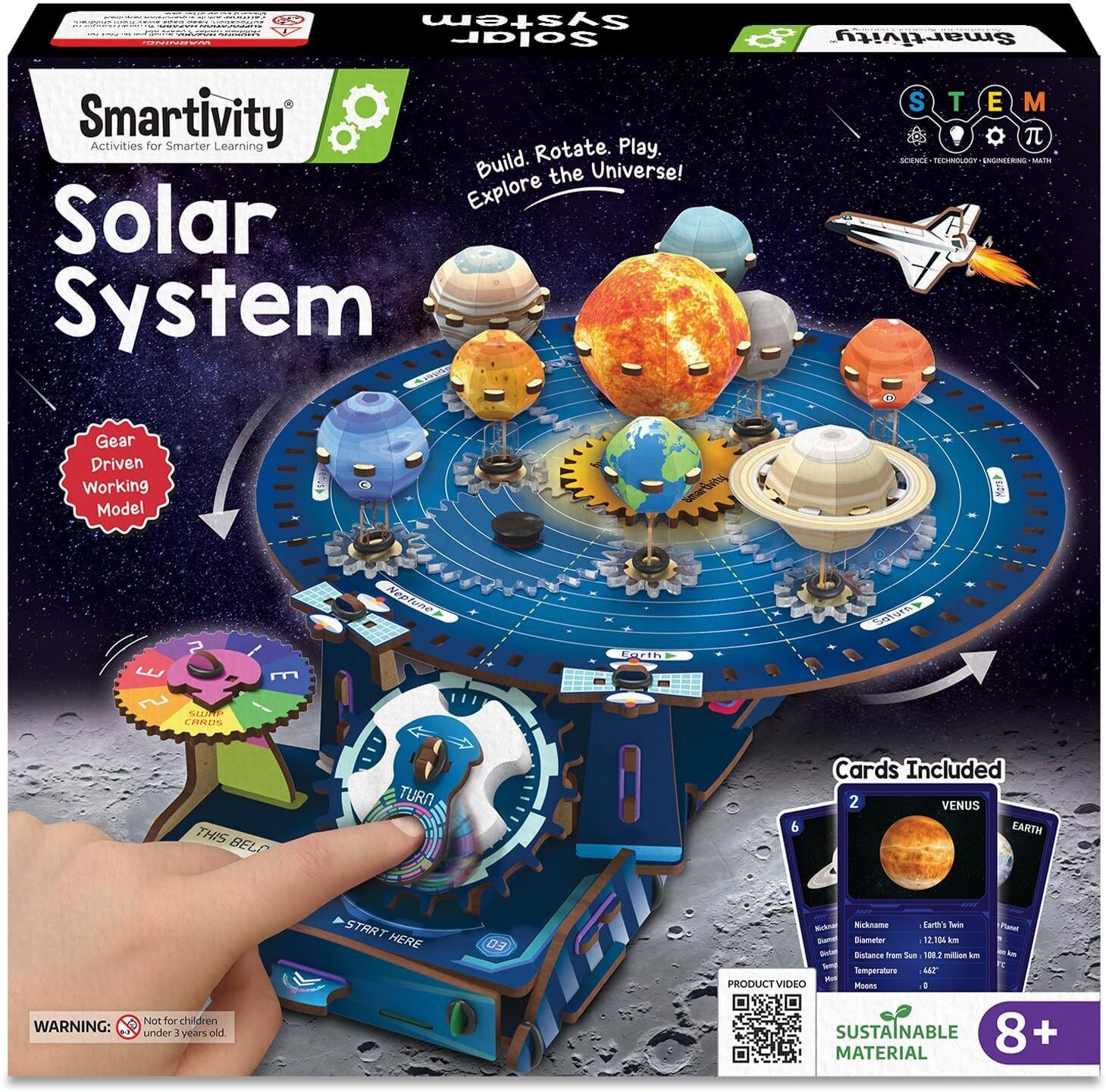 smartivity Solar System Gear Kit for Kids 8-14 Years | Build, Rotate & Discover Planets-picture-41