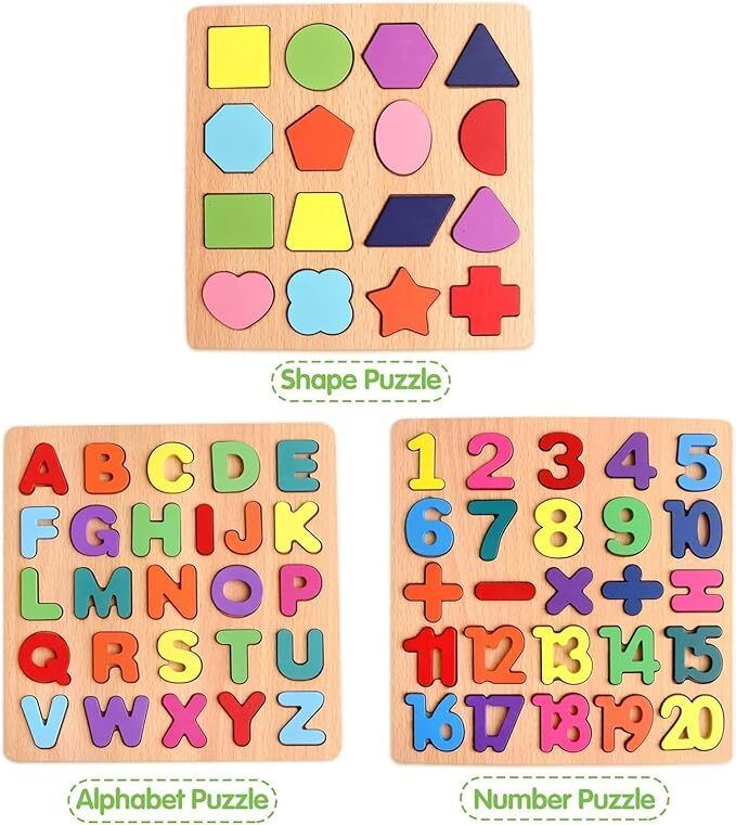 ABCD Board ,alphabet and shape ABCD Puzzle Set number and shape puzzle set-image-39
