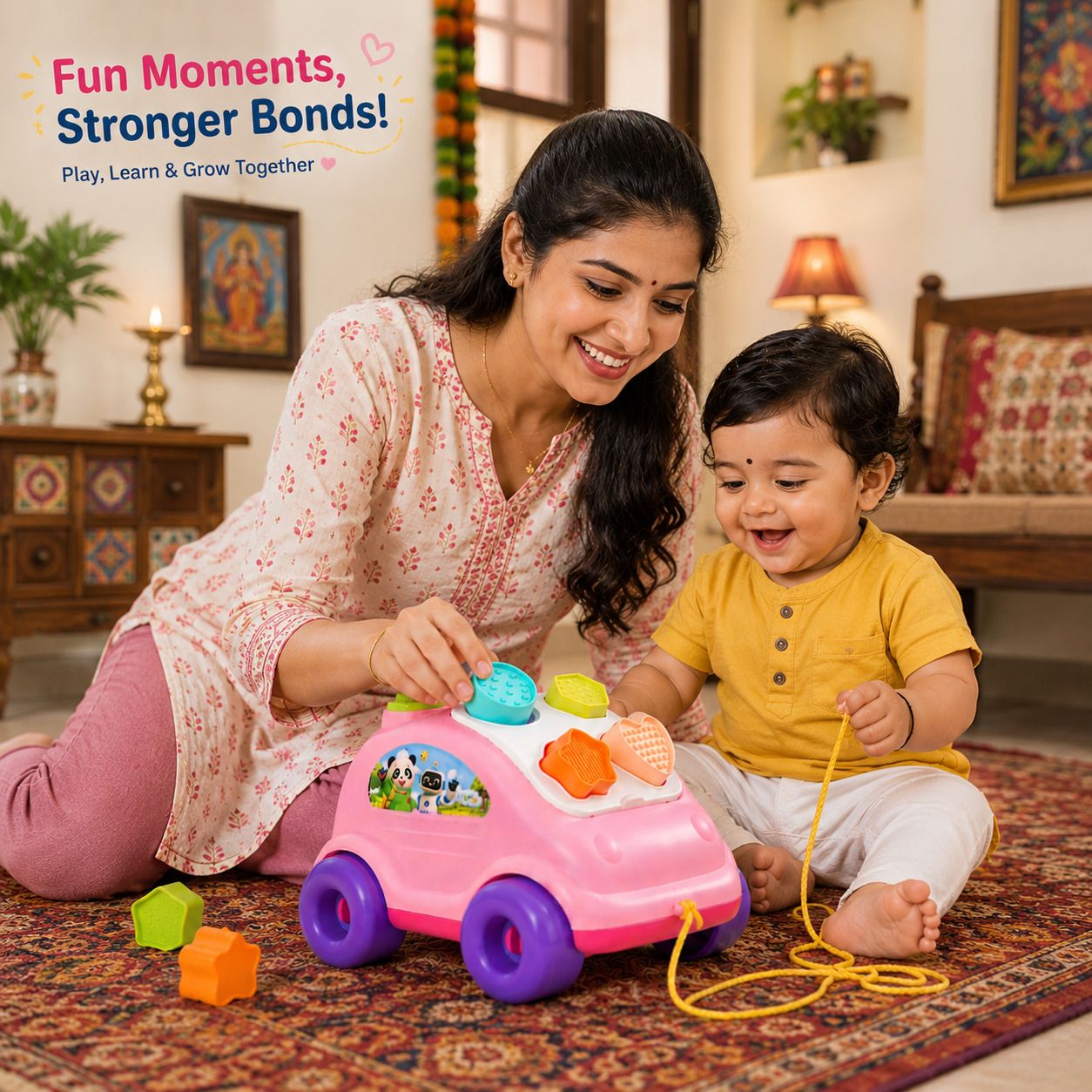 Multicolor Shape Sorter Learning Car Toy for Boys and Girls-image-24