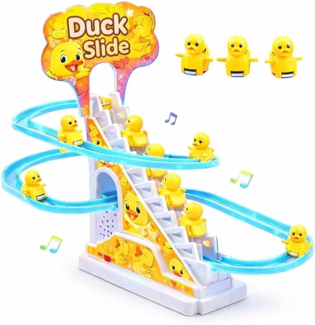 koaan toys Duck Track for Kids Escalator with Light and Music-picture-13