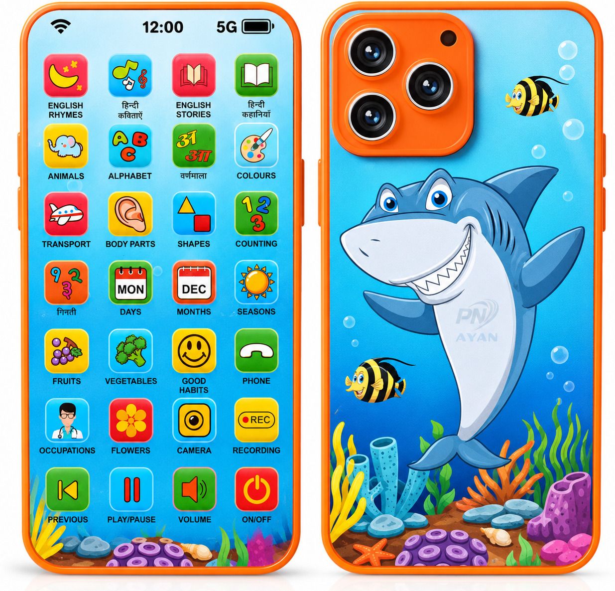 thriveonix Educational Toy Phone with 28 Interactive Learning Functions | Rechargeable-picture-22