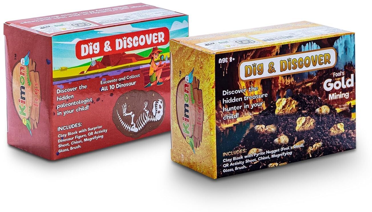 kimon toys Dig & Discover Excavation of Gold and Dino with Pyrite Nugget and Dino Surprise-picture-20