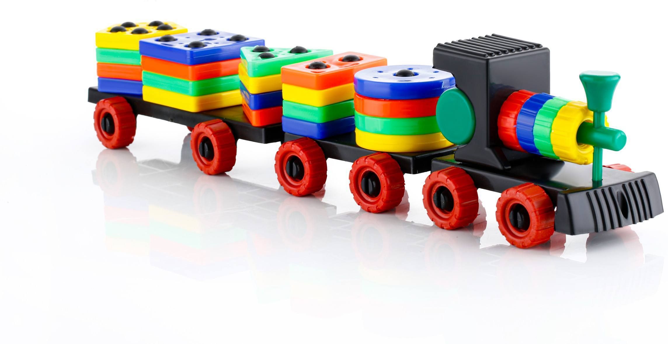Train Toddler Toys, Shape Sorter and Stacking Wooden Toys, Puzzle Toys-image-29