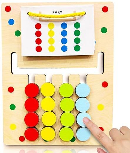 flashkitch Montessori Slide Puzzle I Color & Pattern Matching Learning Toys for Kids-picture-24