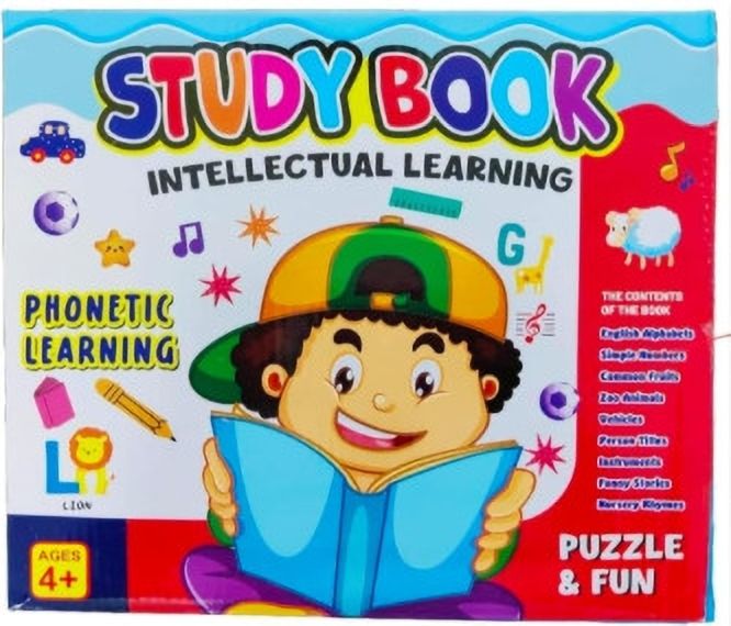 Phonetic Learning Activity Book with Alphabets and Numbers | Zoo Animals &Fruits-image-40