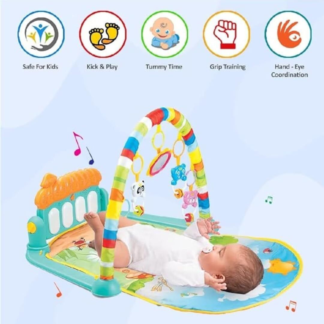 dorytoys All-in-One Baby Entertainment Gym with Piano & Hanging Toys-picture-24