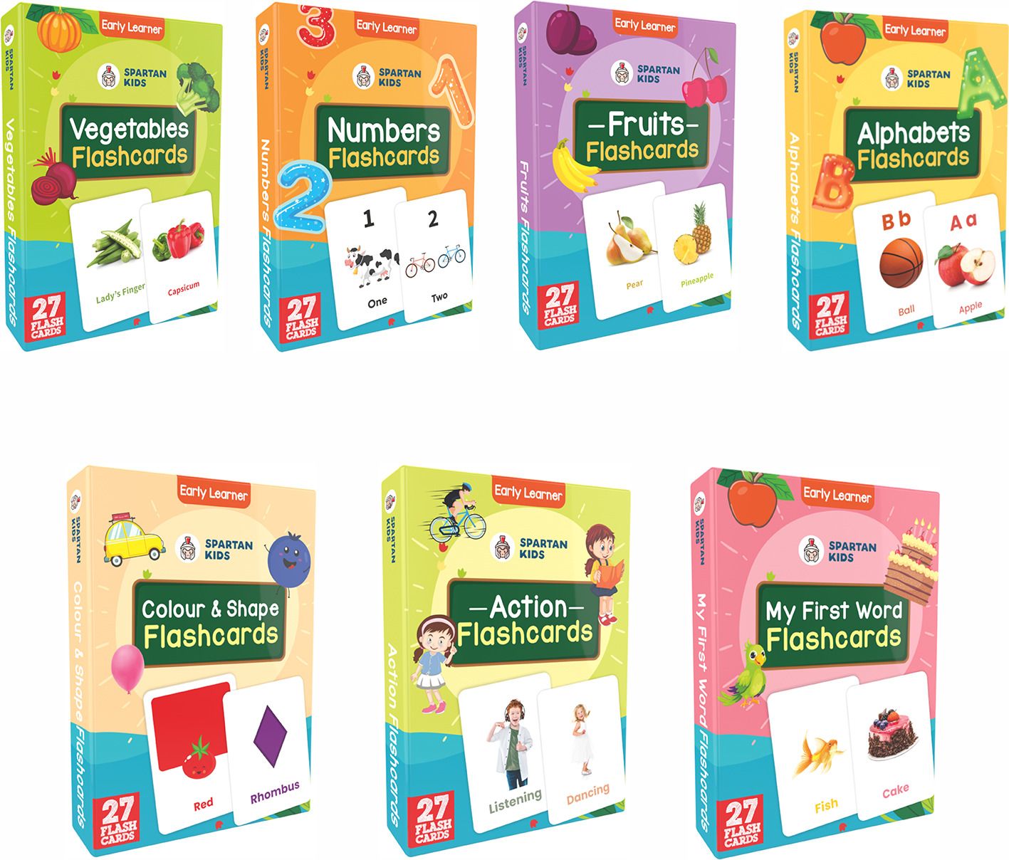 Early Learning Flash Cards For Kids 1 Year To 6 Year Kids (set of 7)-image-16