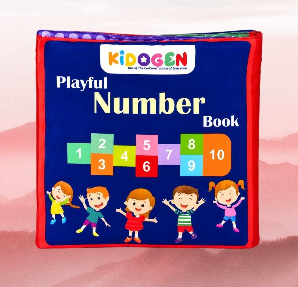 Kids Fabric Number Book | Soft Cloth Learning Toy for Toddlers-image-48