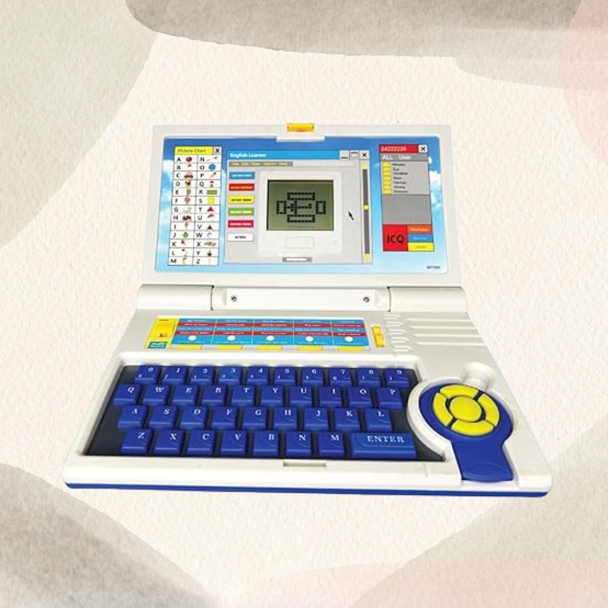 snish signature Learning & Playing Activities|Blue & White Color,Dual Power Supply Source Laptop-picture-18
