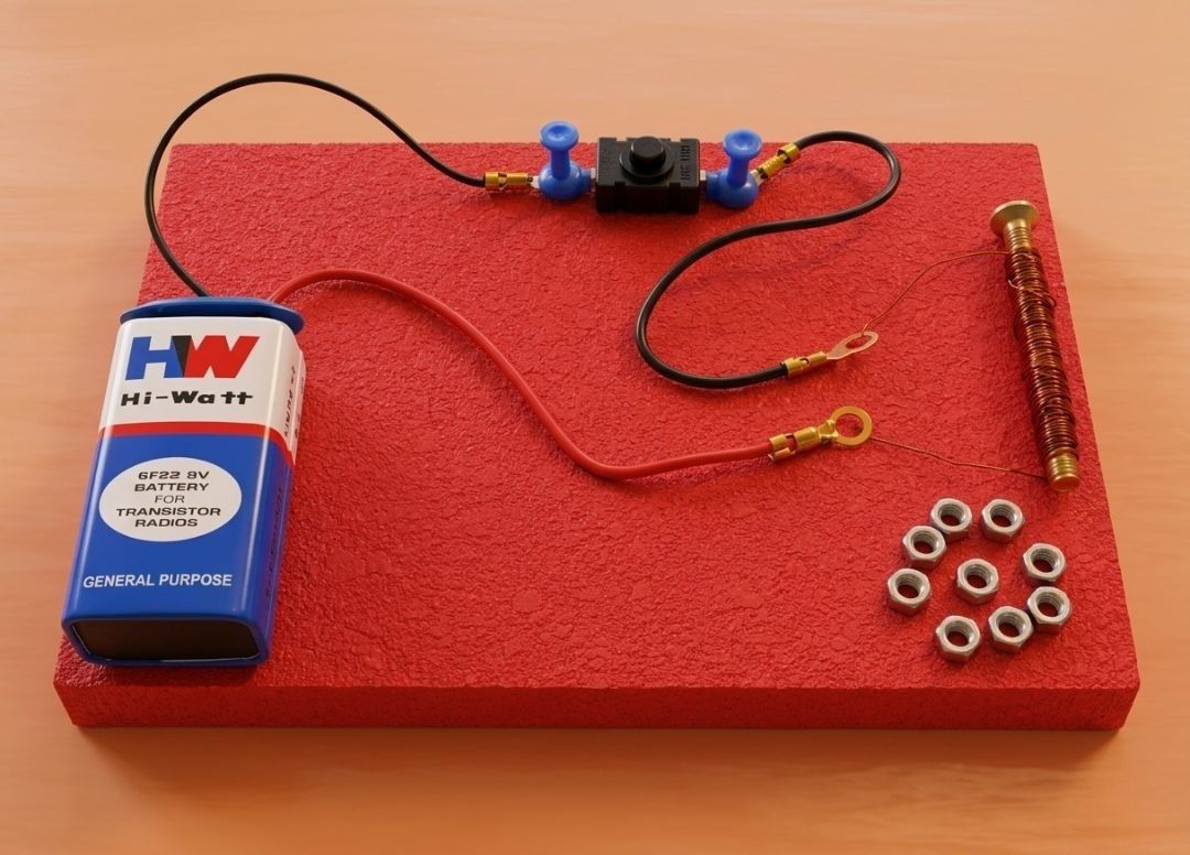 erhindia DIY Electromagnet Science Project Kit Working Model for Students Kids STEM-picture-35