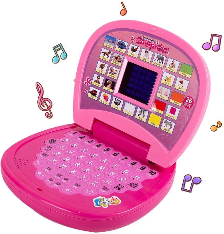 tagos bazar Gifts Kids Laptop Educational Toy with Sound & Music Alphabet & Number Learning-picture-28