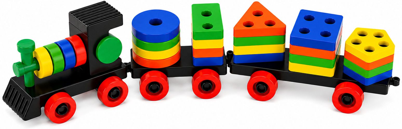 Wooden Shape Sorting Train Toy Montessori Educational Learning Toy-image-27